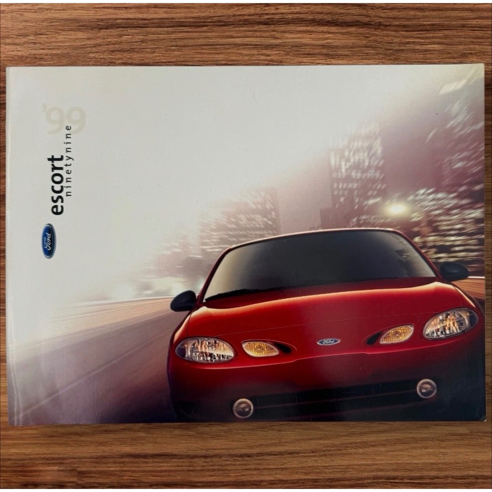 1999 Ford Escort Sales‎ Brochure ZX2 SE Wagon Vintage 90s Original Car Catalog